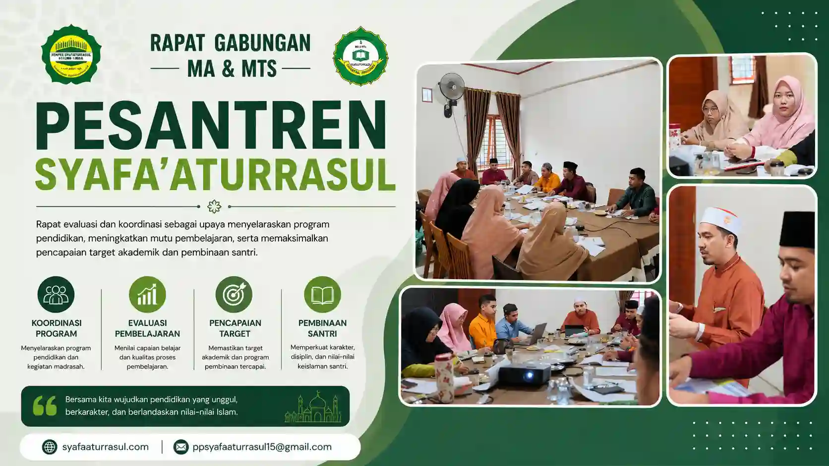 Rapat Gabungan MA & MTs Pesantren Syafa'aturrasul