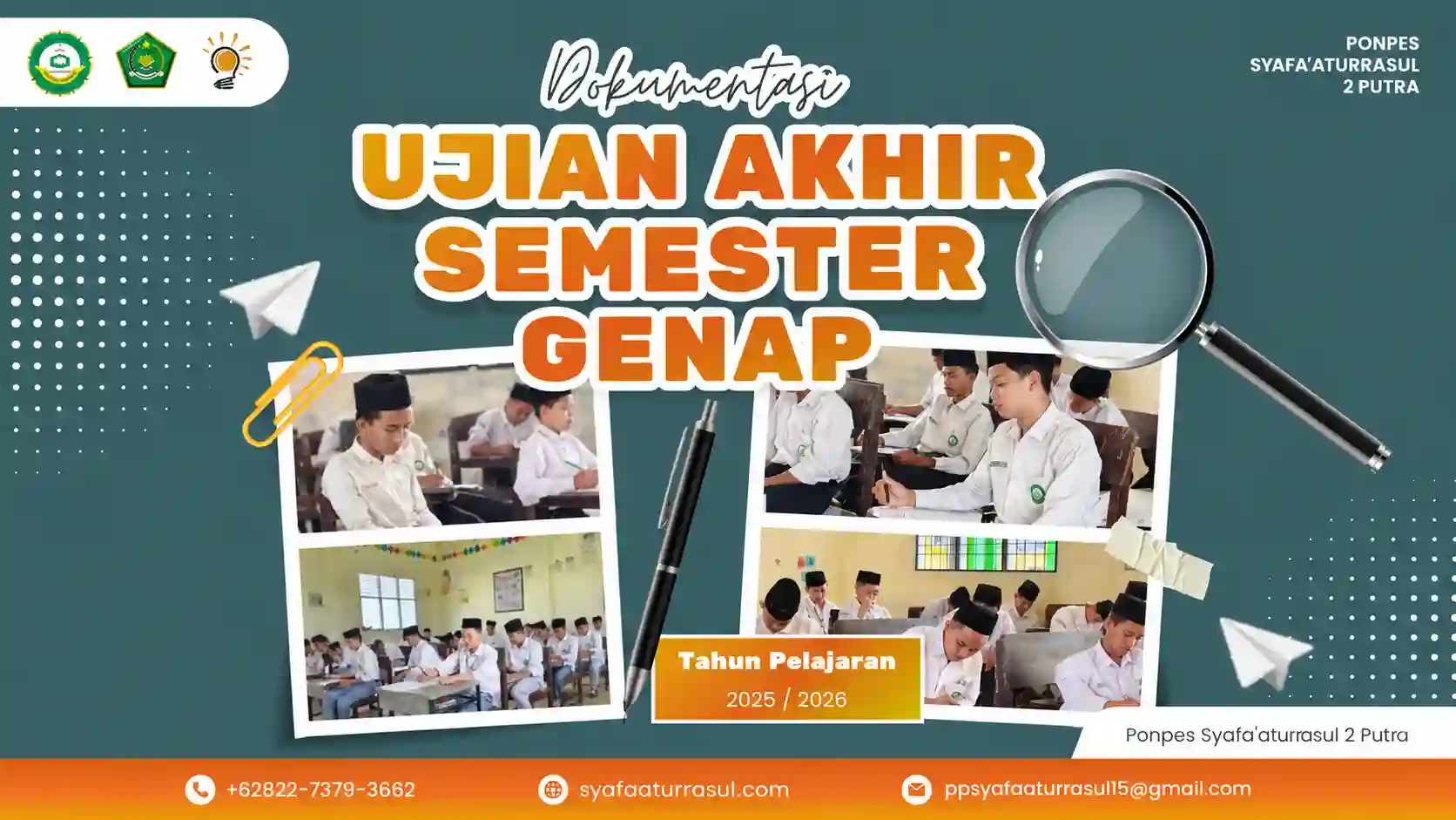 Ponpes Syafa’aturrasul 2 Putra Gelar Ujian Akhir Semester Genap TP 2025/2026